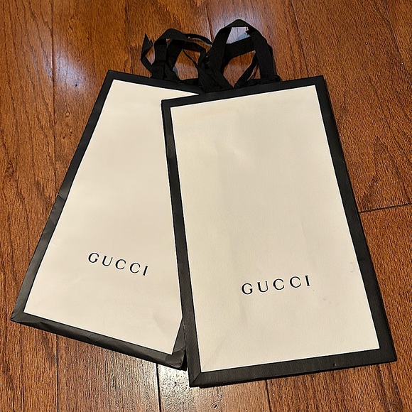 Gucci Handbags - Gucci paper tote bag bundle